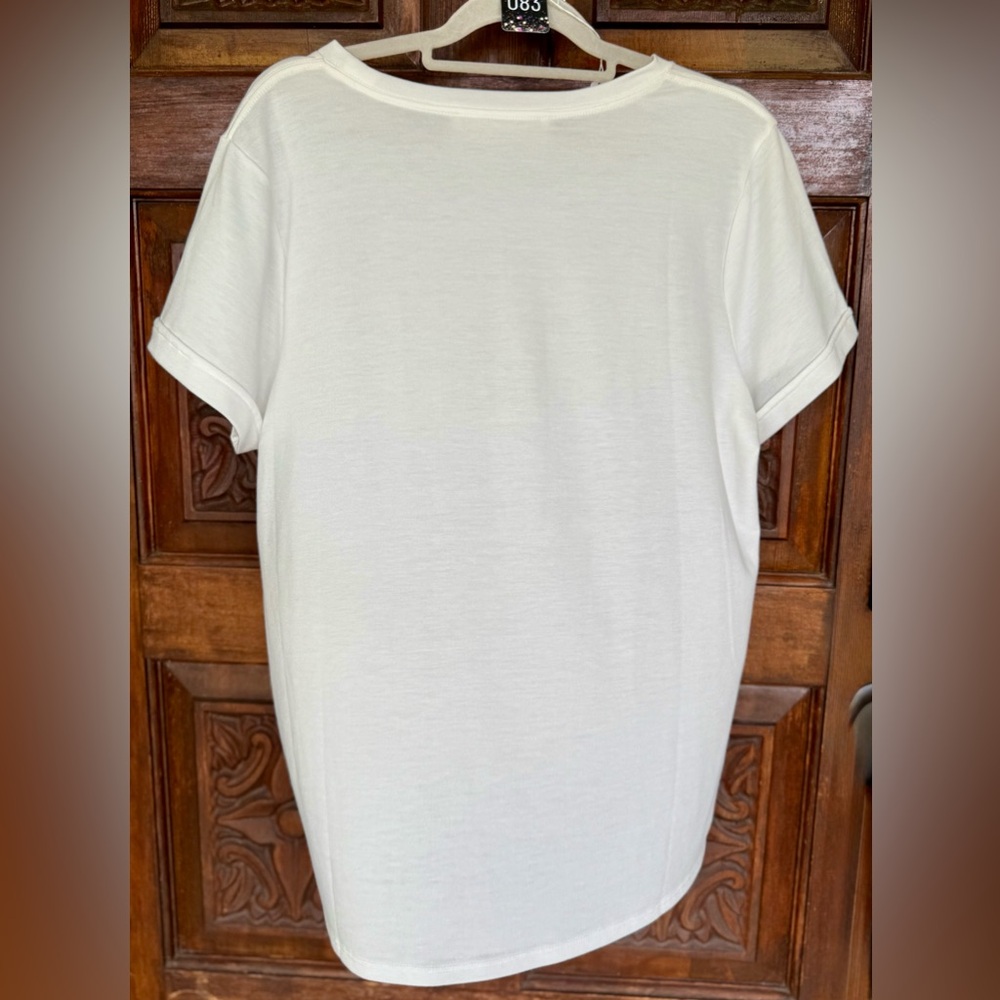 Hiatus Brand White Short Sleeve T-shirt With “Always Shine” On Front. Sz XL. EUC - Picture 5 of 11